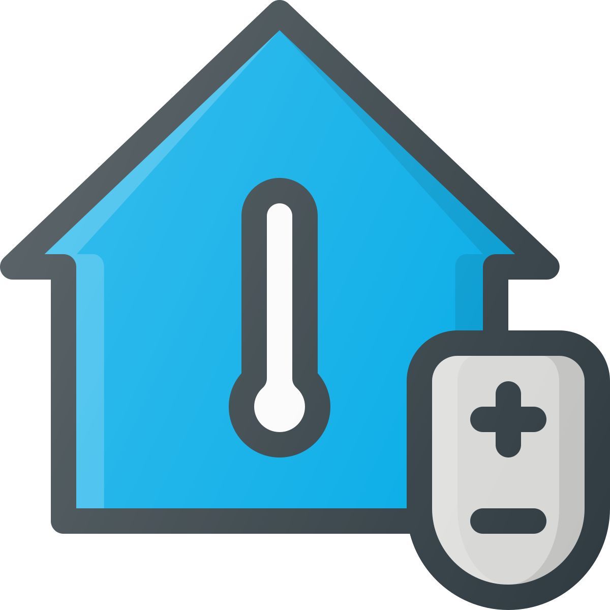 ajuste externo de temperatura casa inteligente esos iconos color lineal esos iconos 3 icon