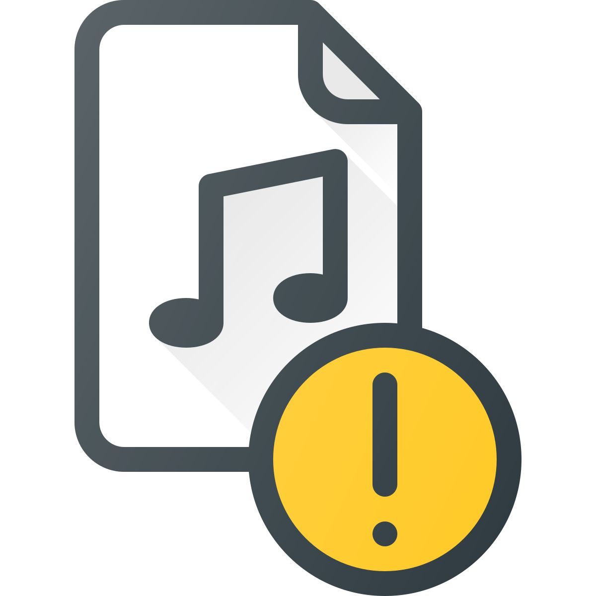 music file error icon