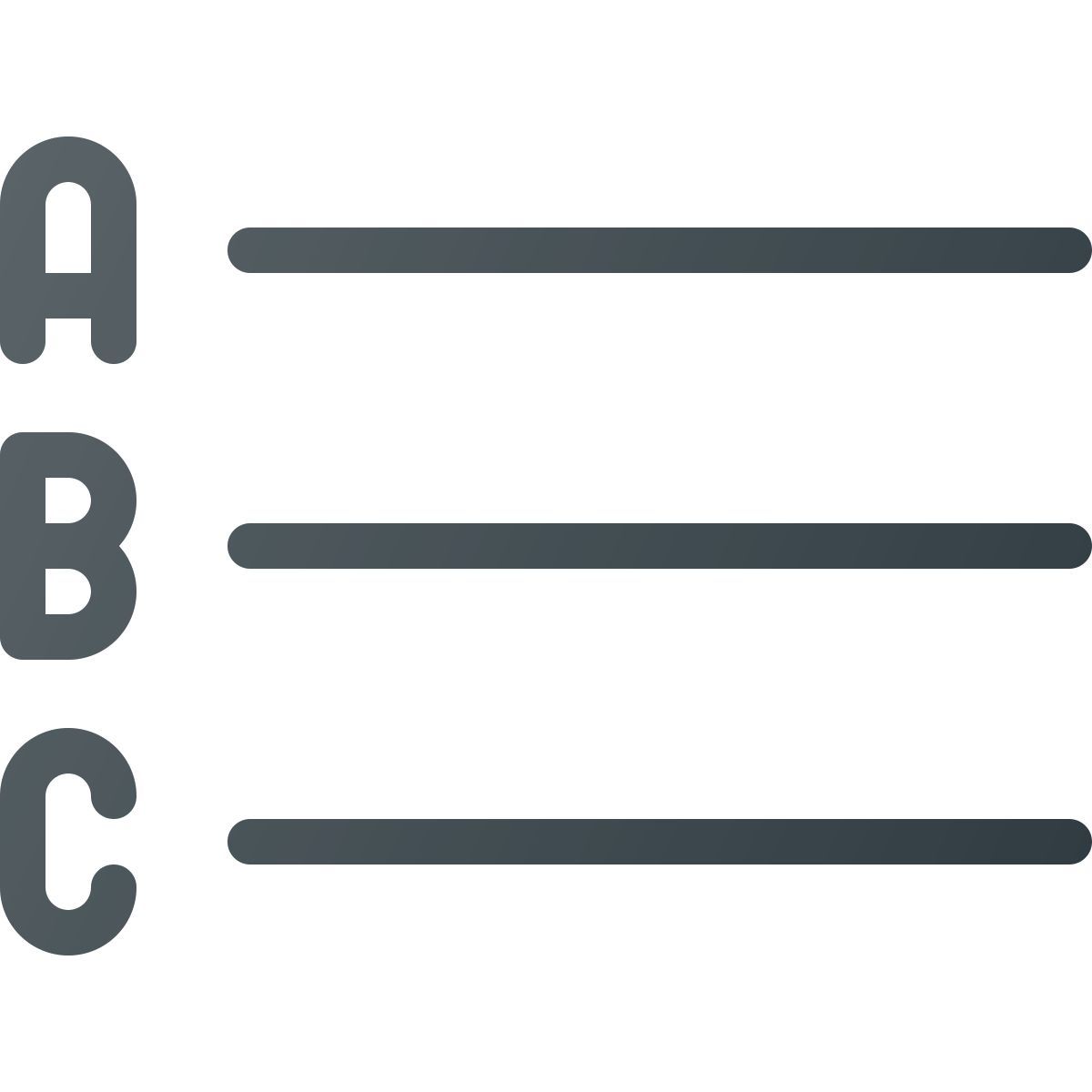 alphabetical list icon