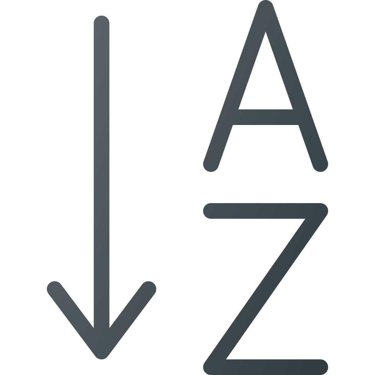 alphabetical order icon