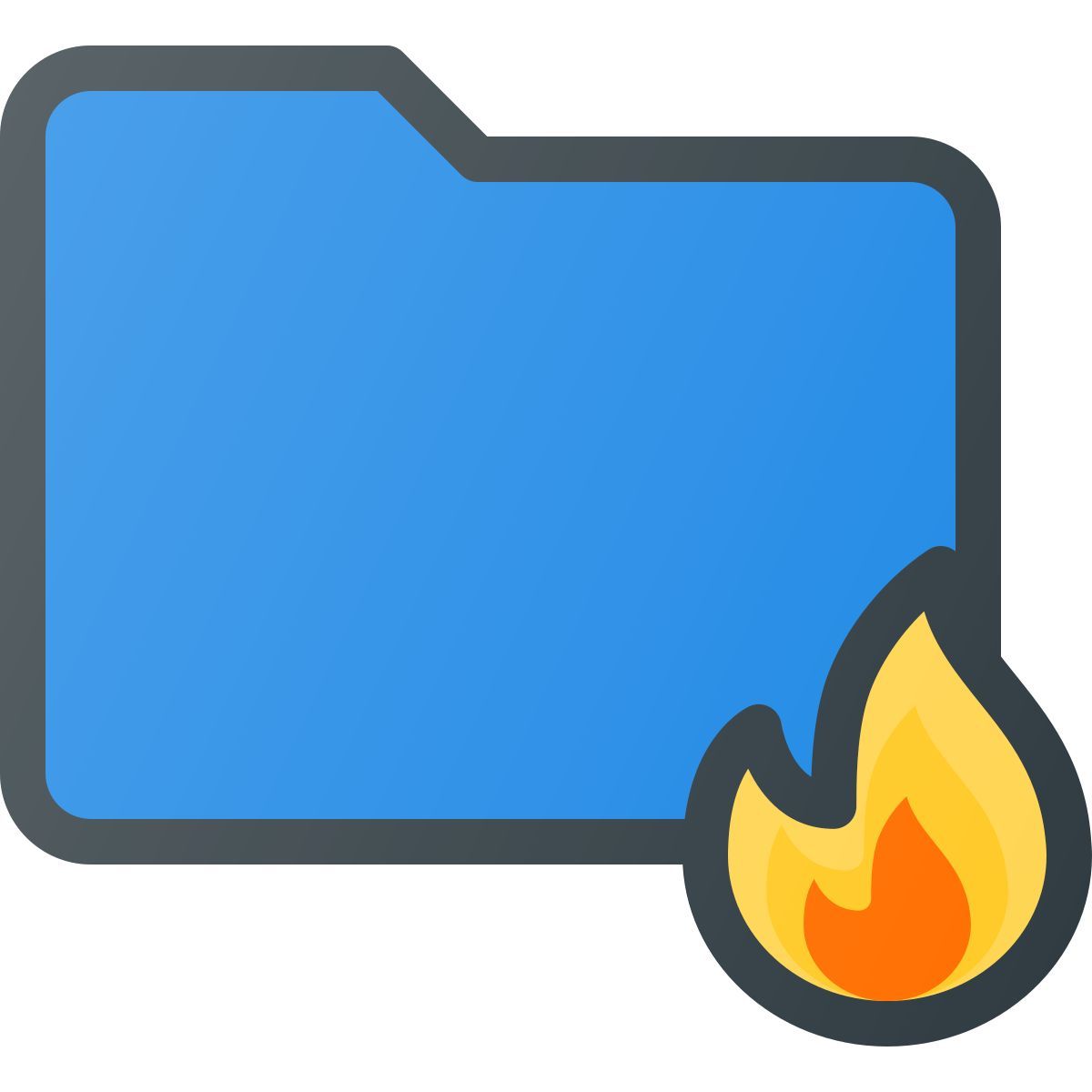 burn folder icon