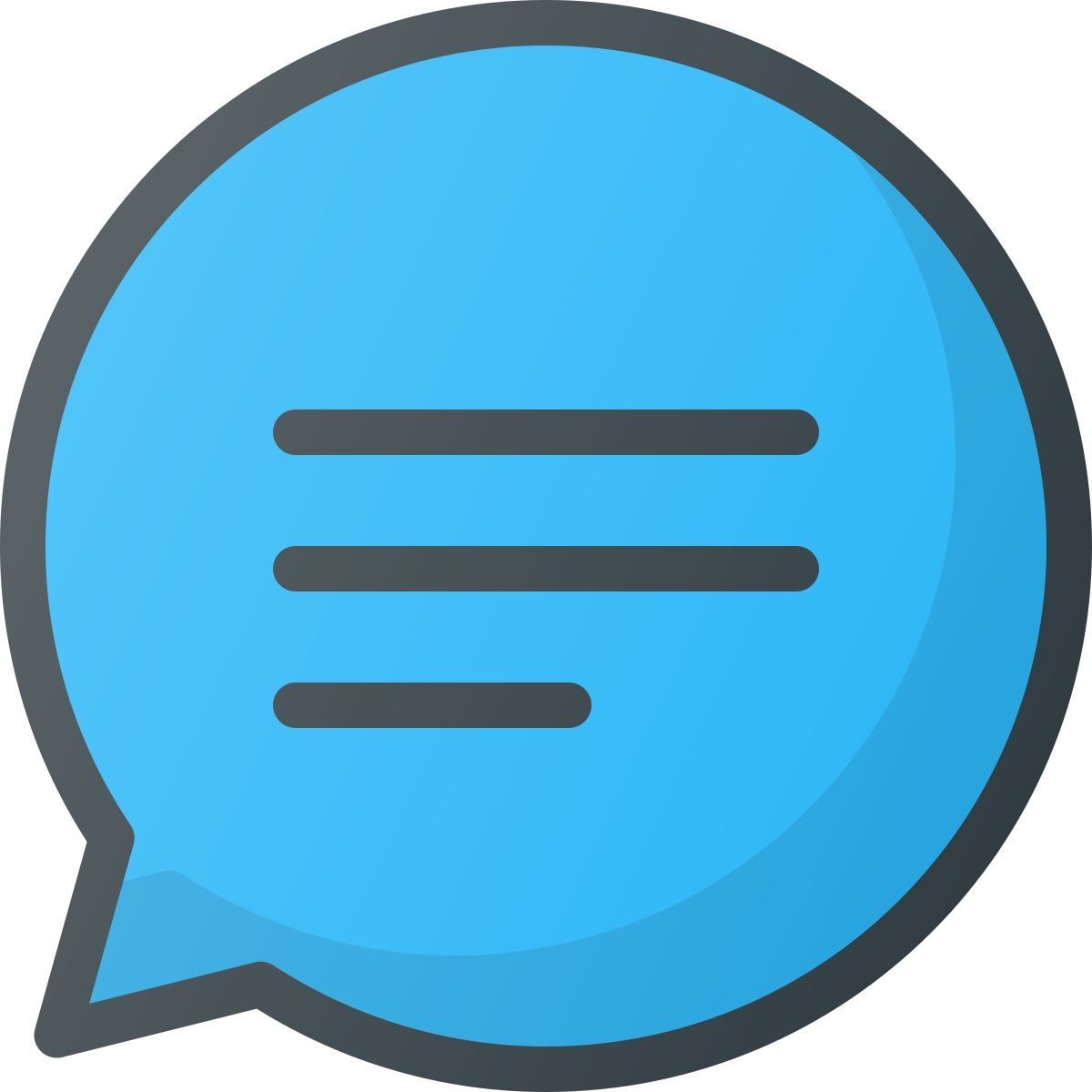 burbuja de diálogo con puntos icon