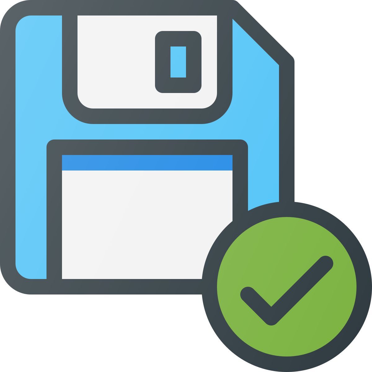 checked floppy icon