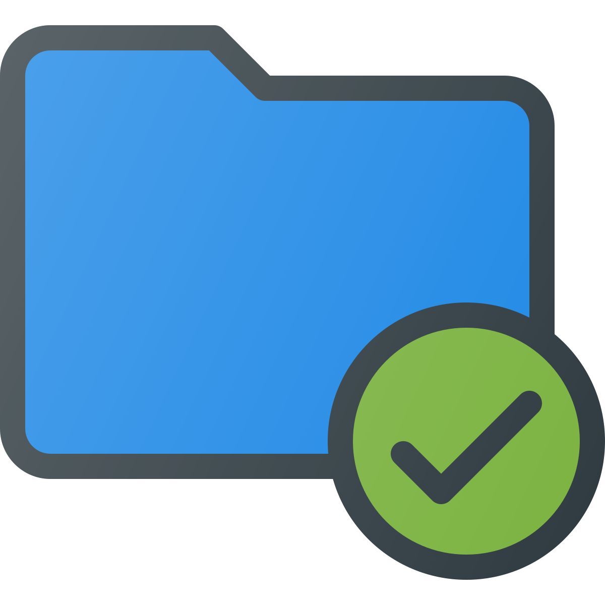 checked folder icon