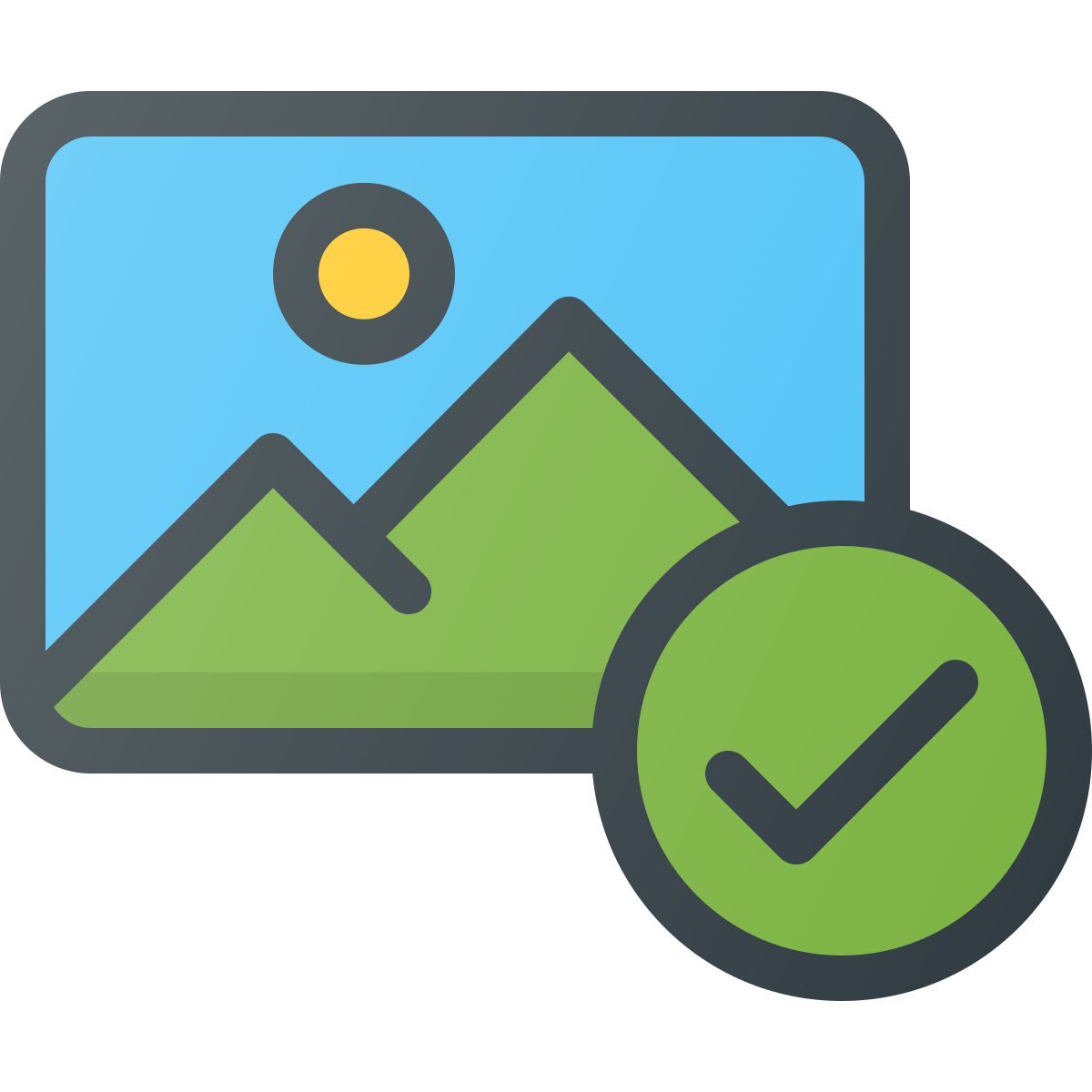 checked image icon
