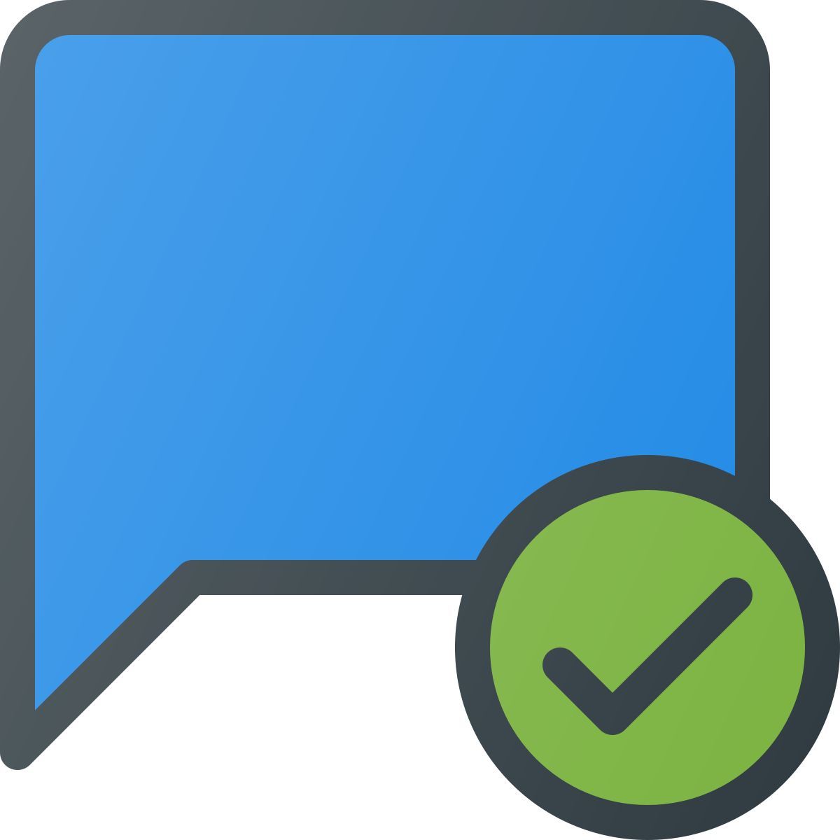 checked message icon