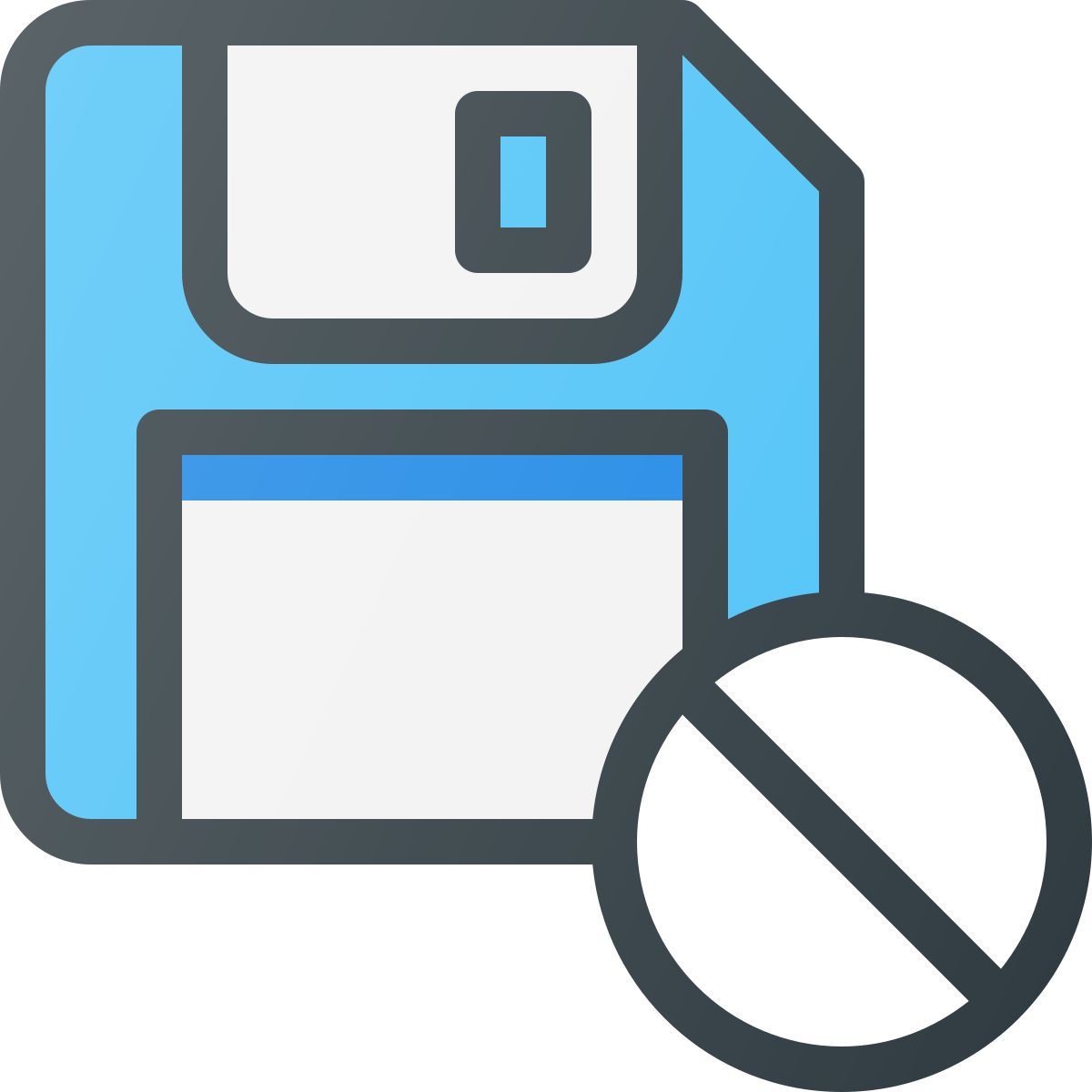 delete from floppy icon