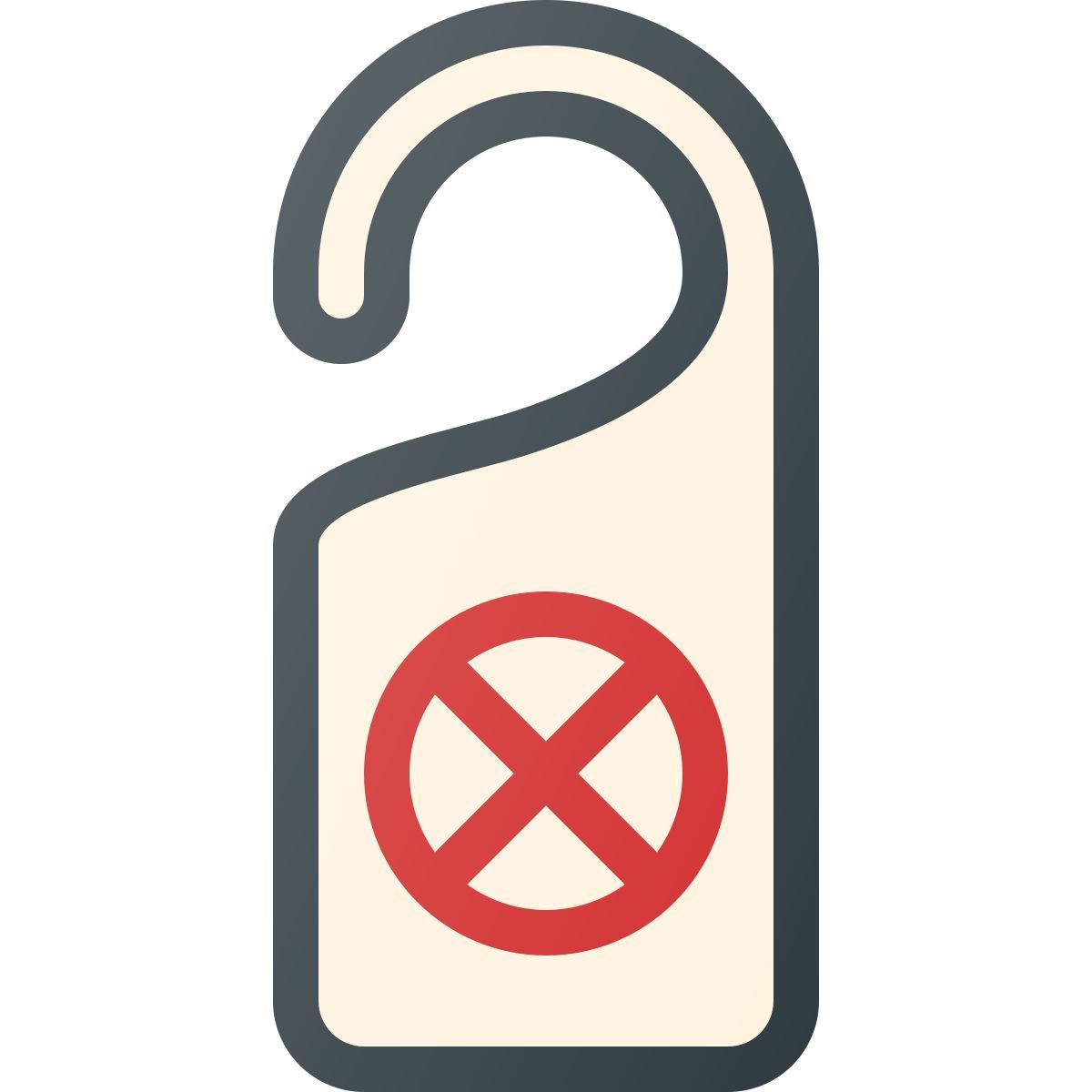bitte nicht stören schild icon