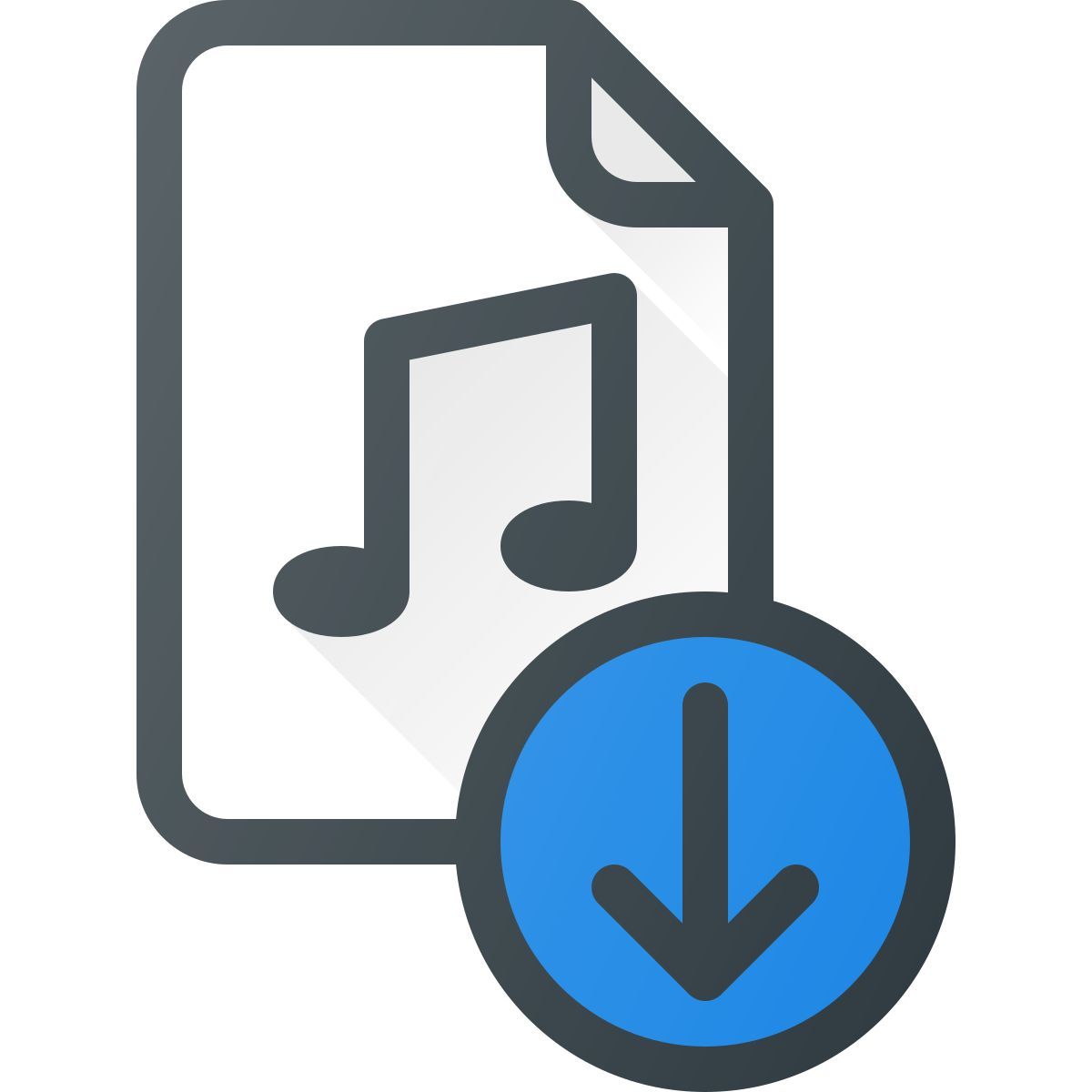 download music file icon