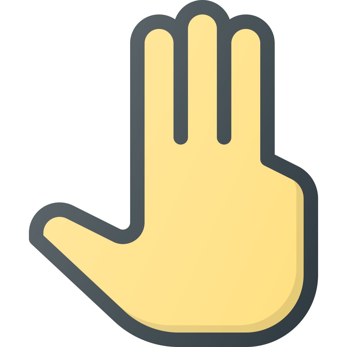 four fingers icon