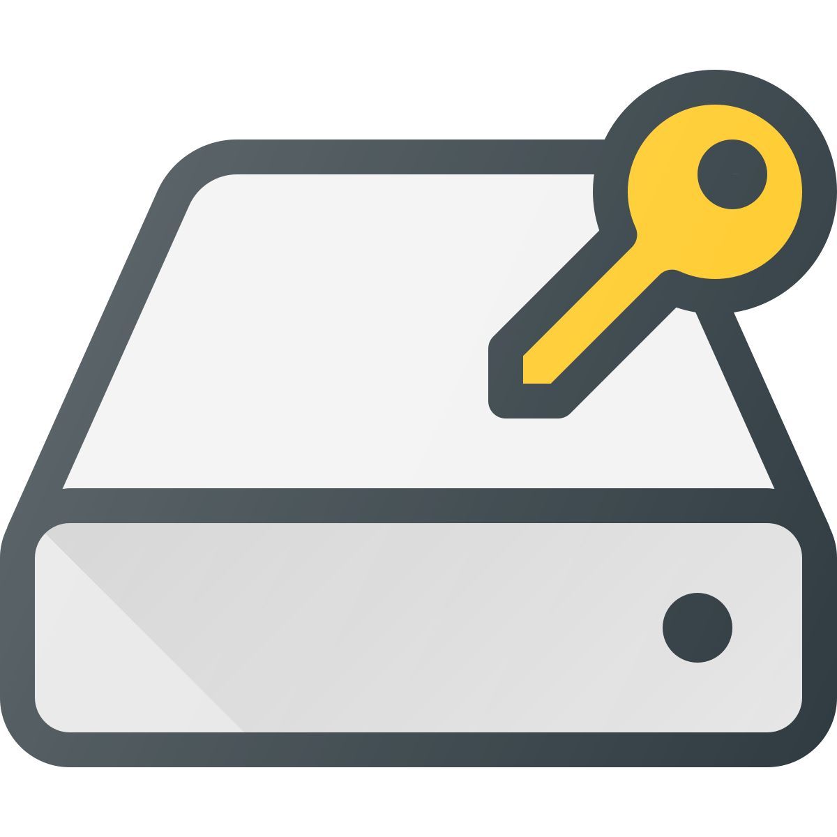 hard drive key icon