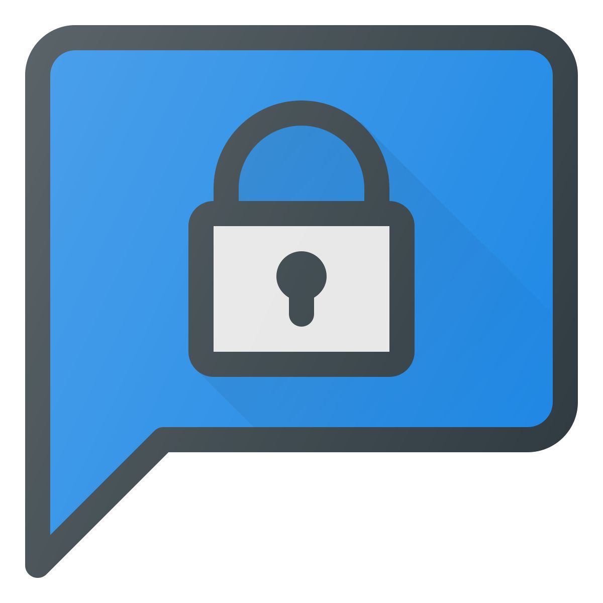 locked message icon