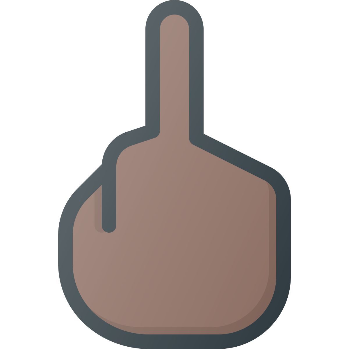 dedo médio icon