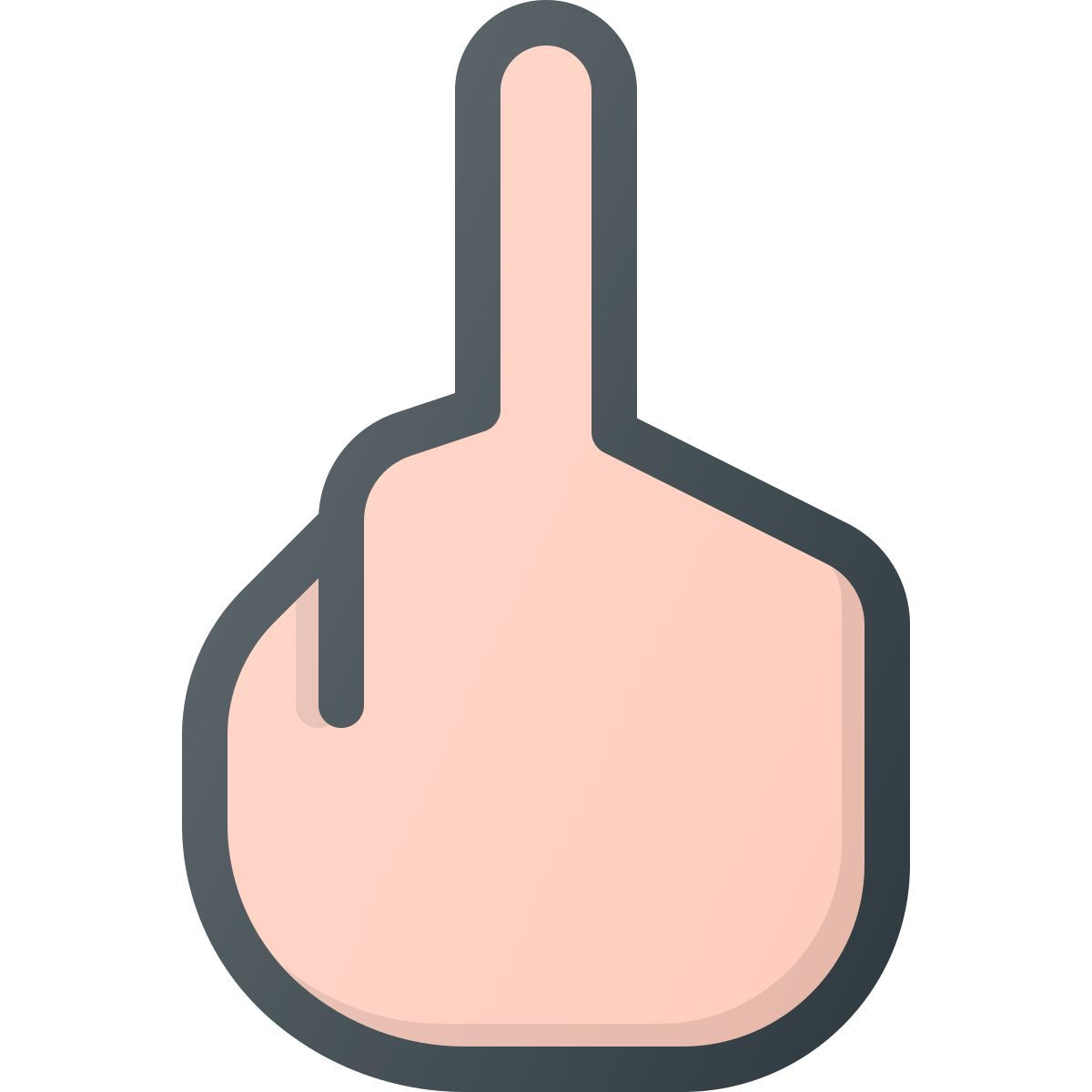 dedo médio icon