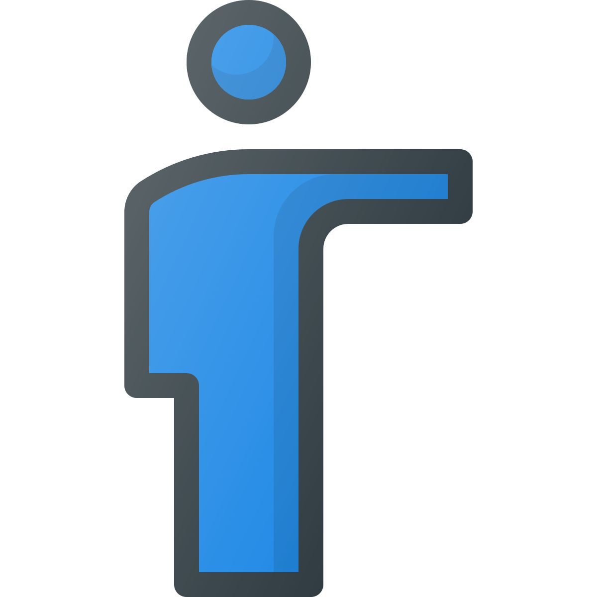 person pointing icon
