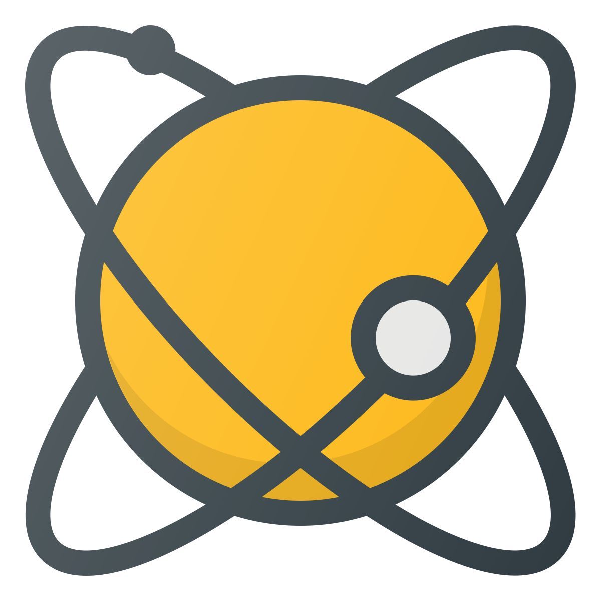 planet orbit icon