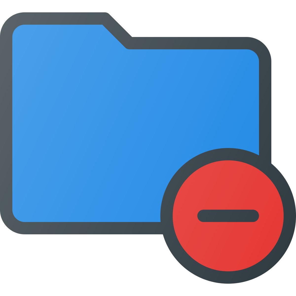 remove folder icon