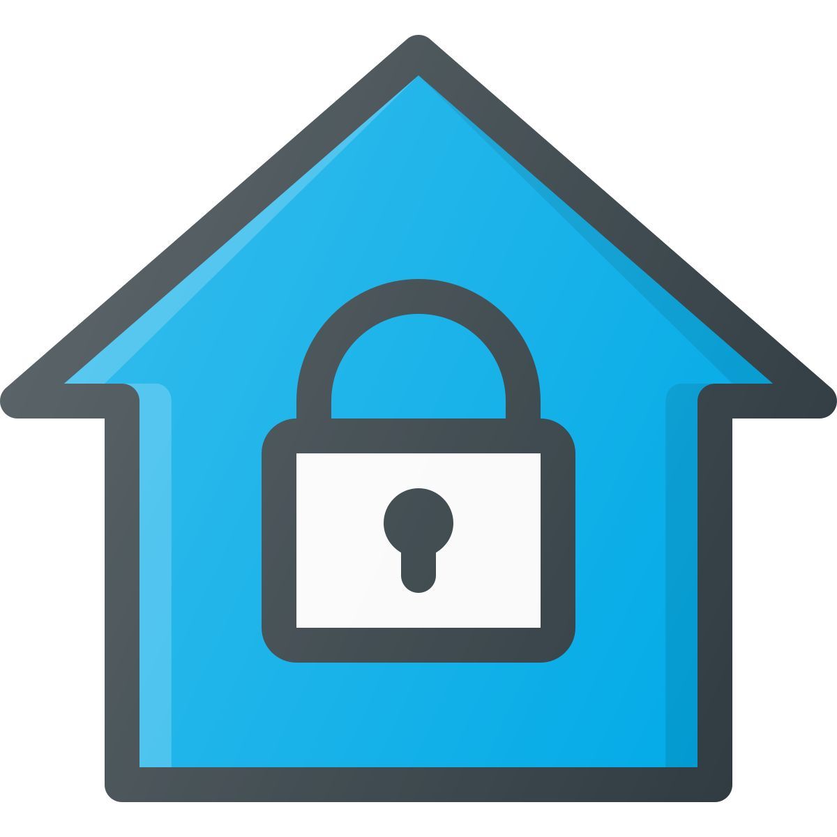 smart home lock icon