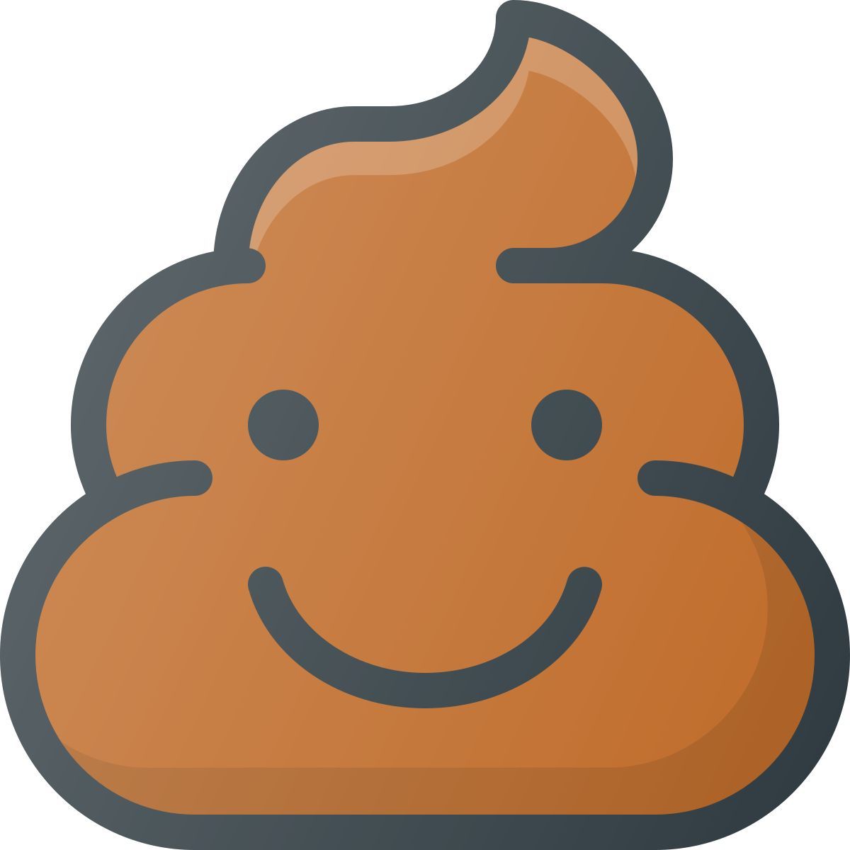 smiling poo icon