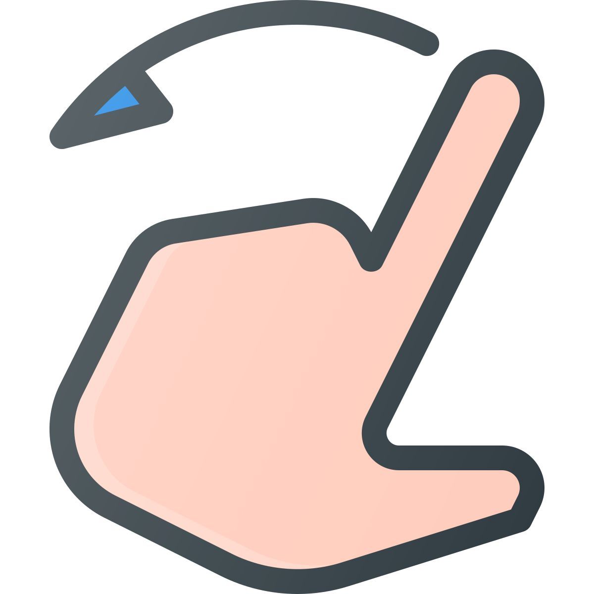 deslizar a la izquierda icon
