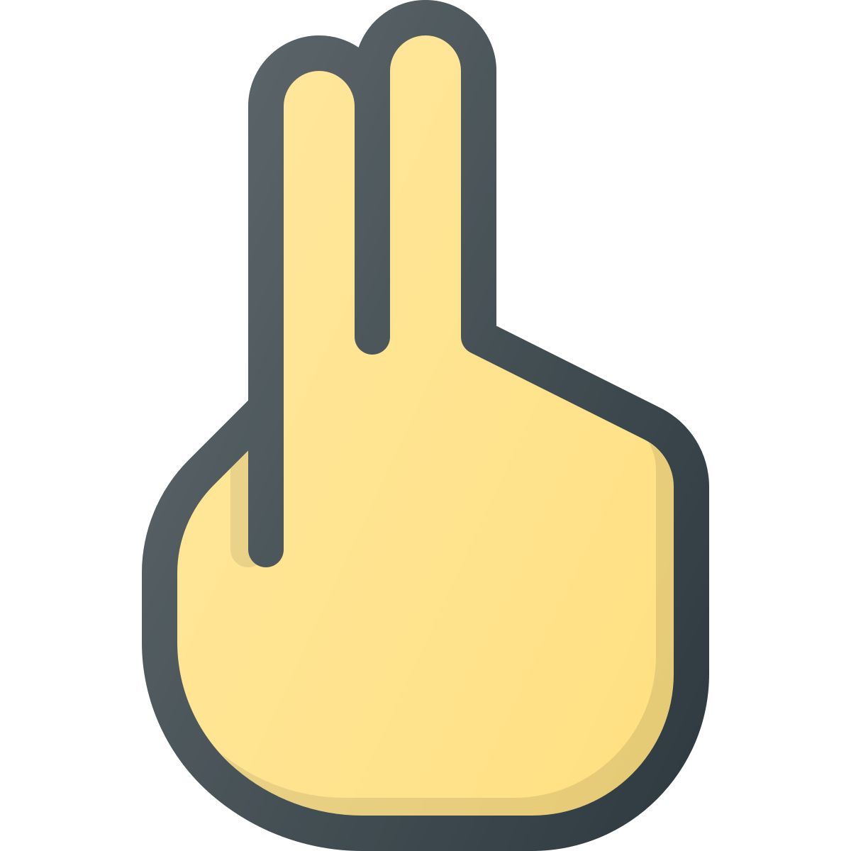 two fingers icon