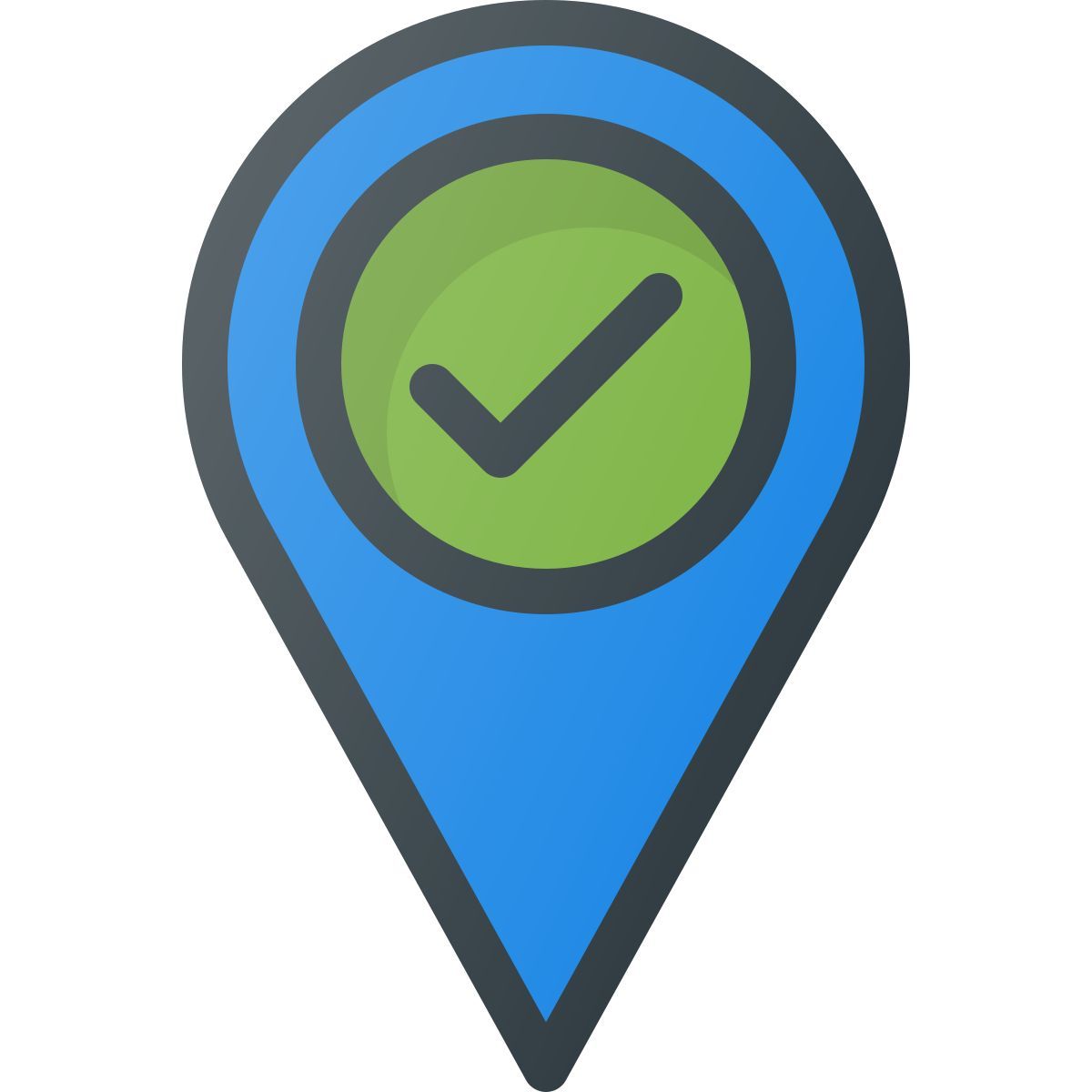 ubicación comprobada icon