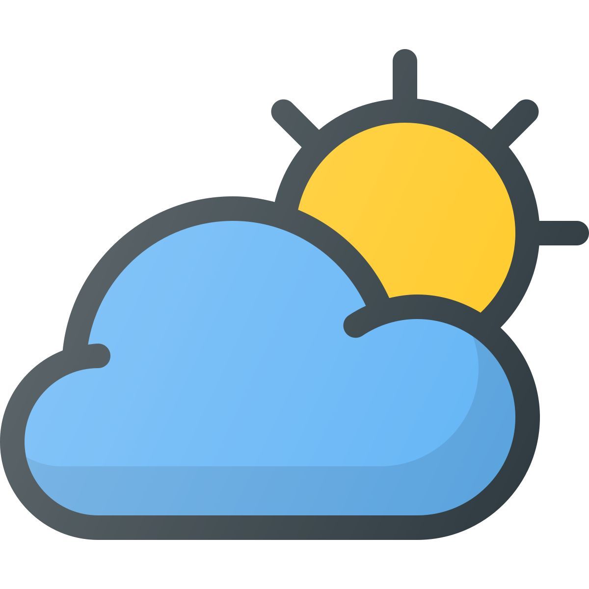dia nublado icon