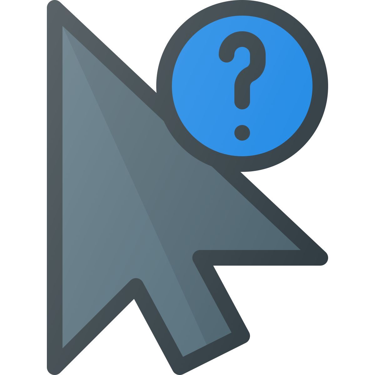 cursor with question icon