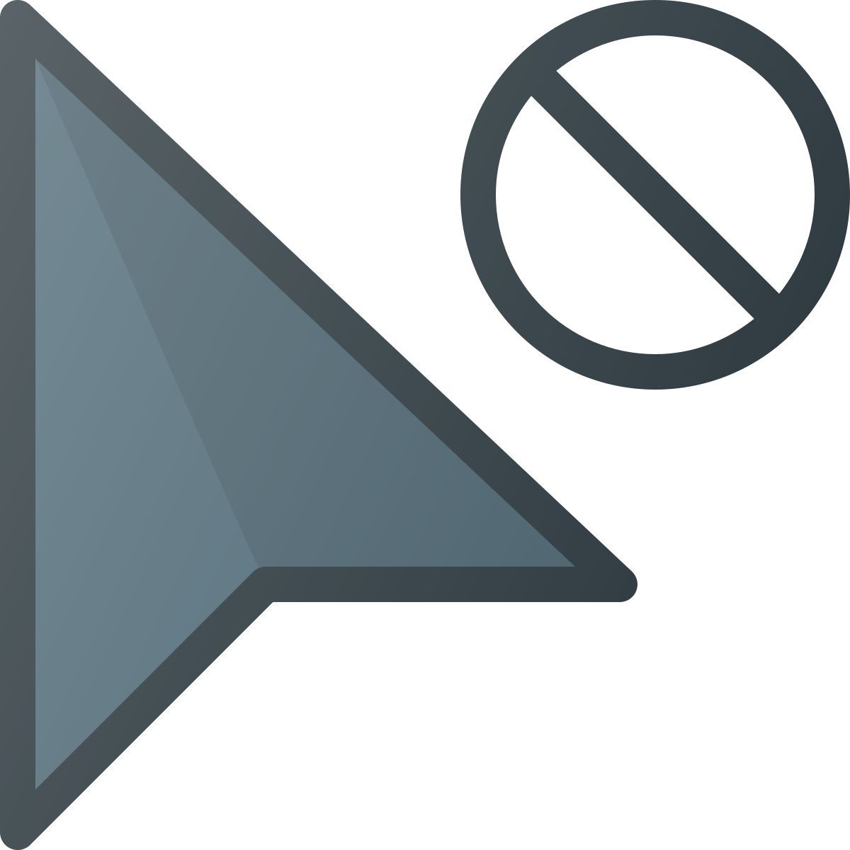disabled cursor icon