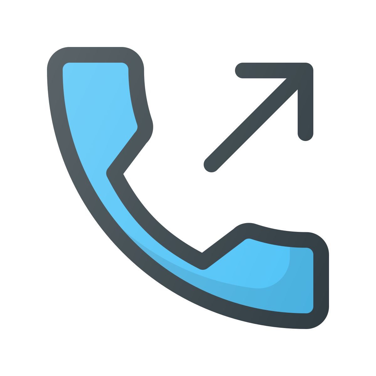 outgoing call icon