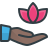 external Hand-Holding-Lotus-beauty-and-spa-those-icons-lineal-color-those-icons-2 icon