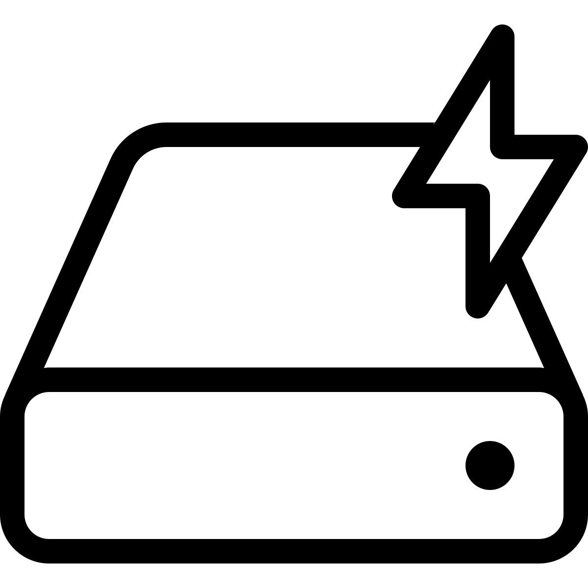 fast hard drive icon