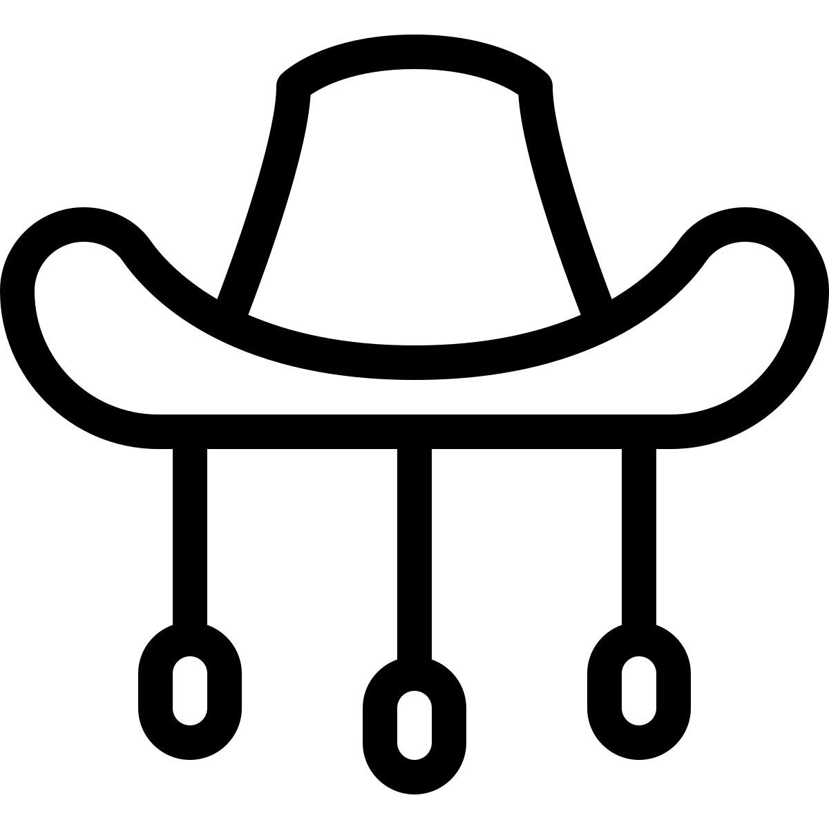 мягкая фетровая шляпа icon