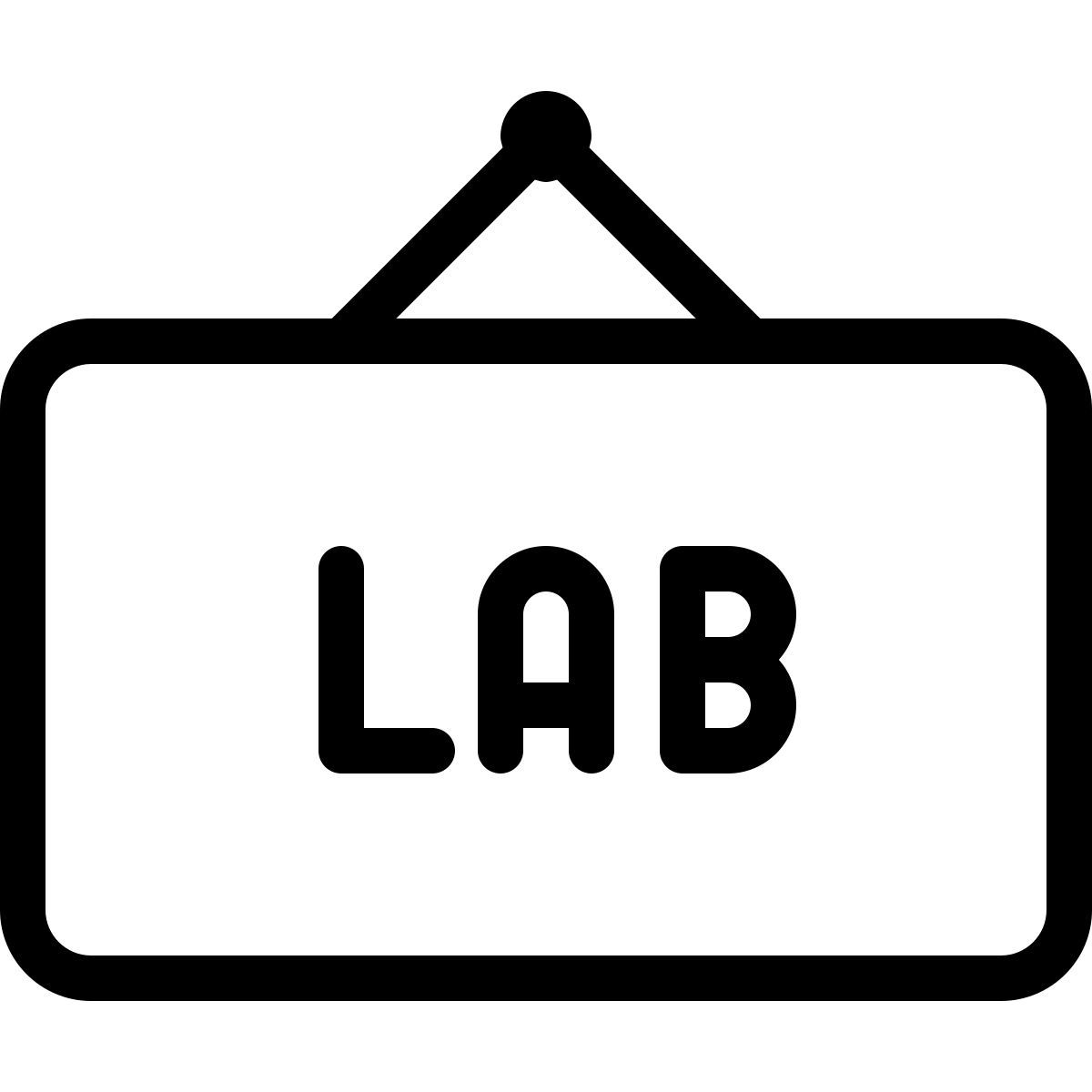 Letrero de laboratorio icon