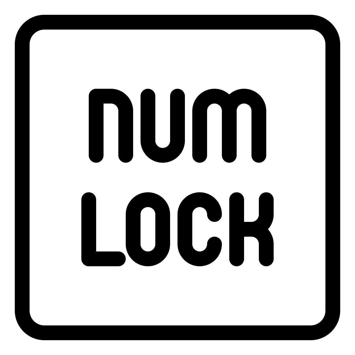 num lock icon