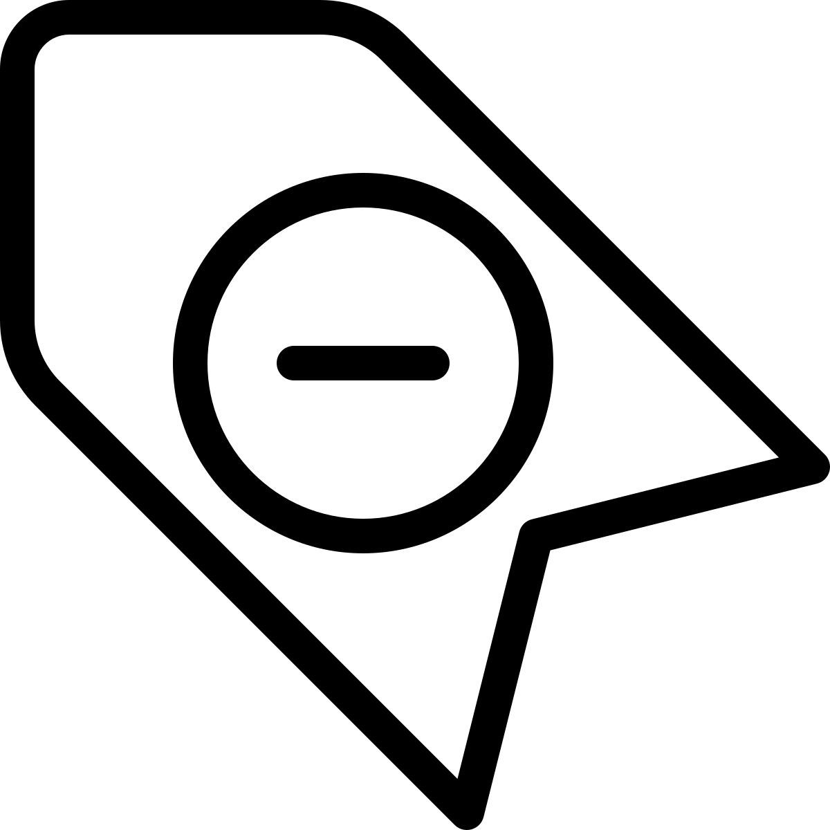 rimuovi cartellino icon