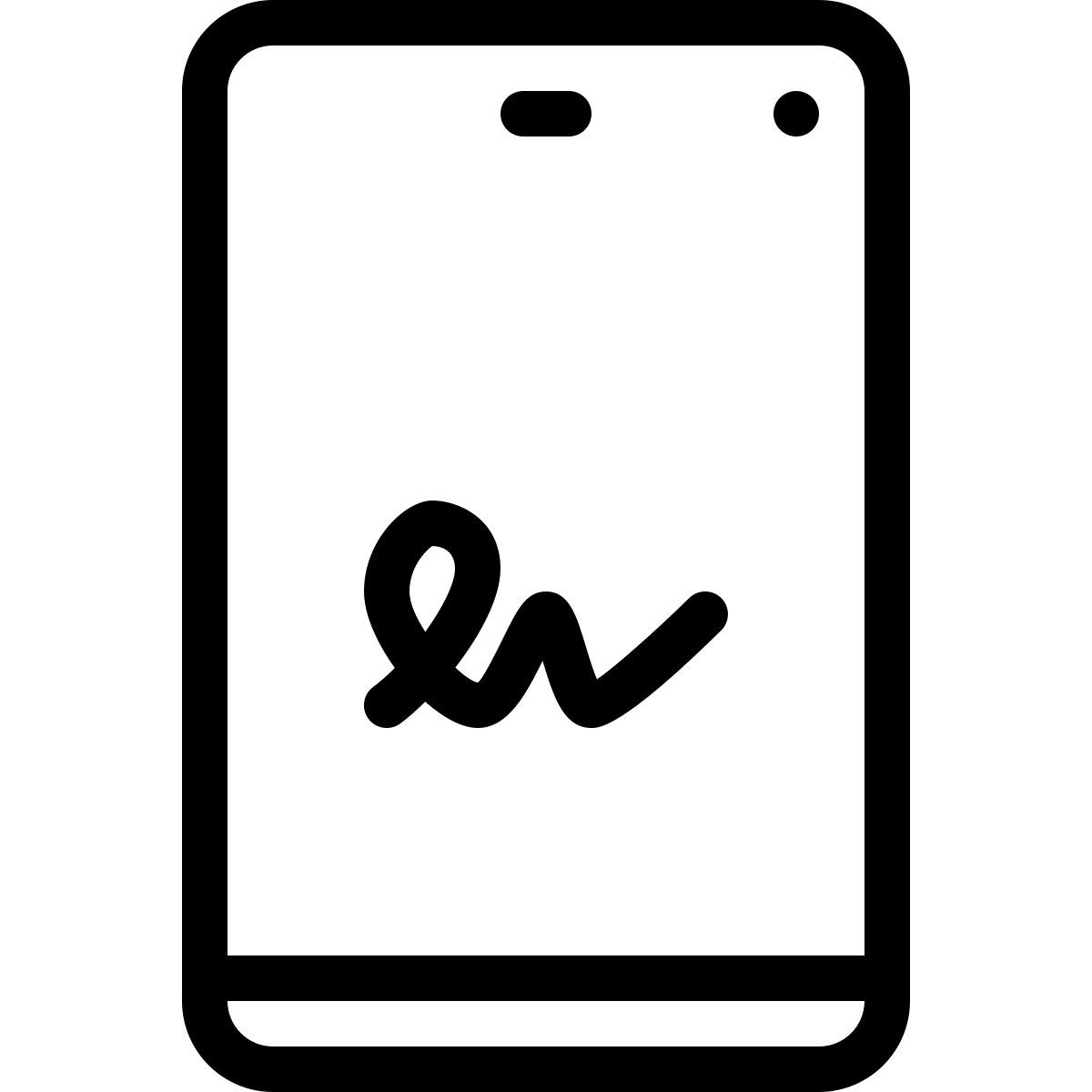 deslize para a esquerda sobre a linha icon