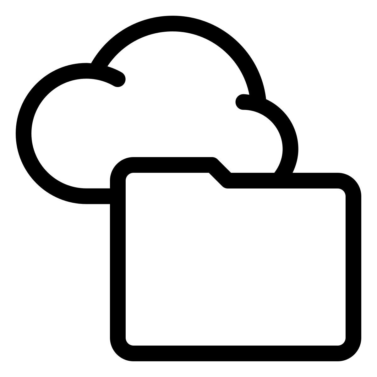 cloud folder icon