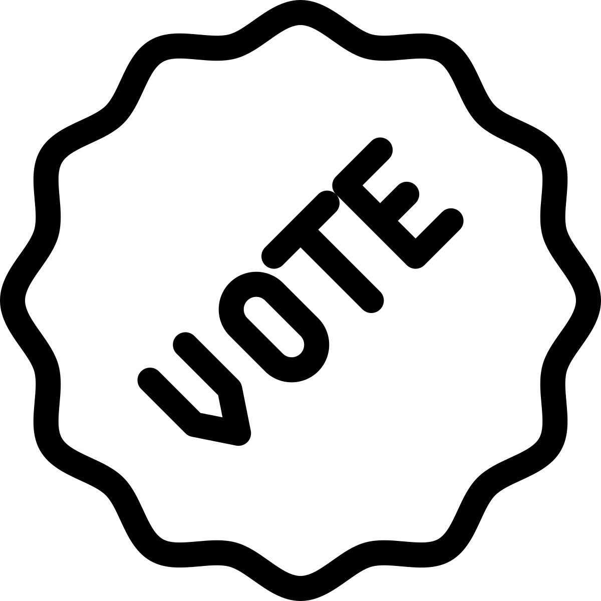 vote badge icon