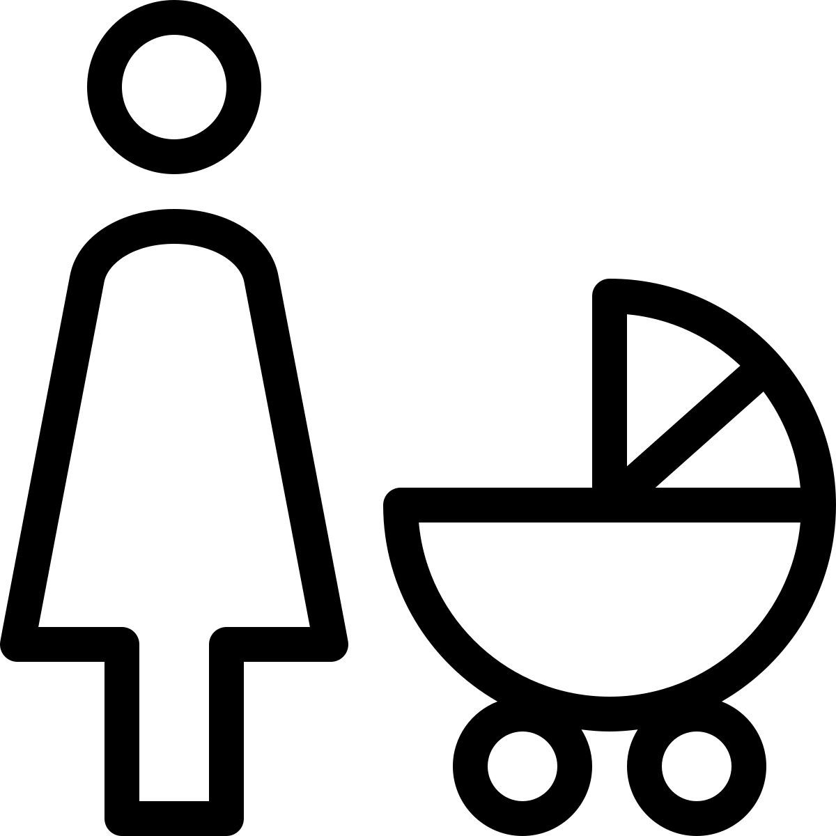 baby stroller icon