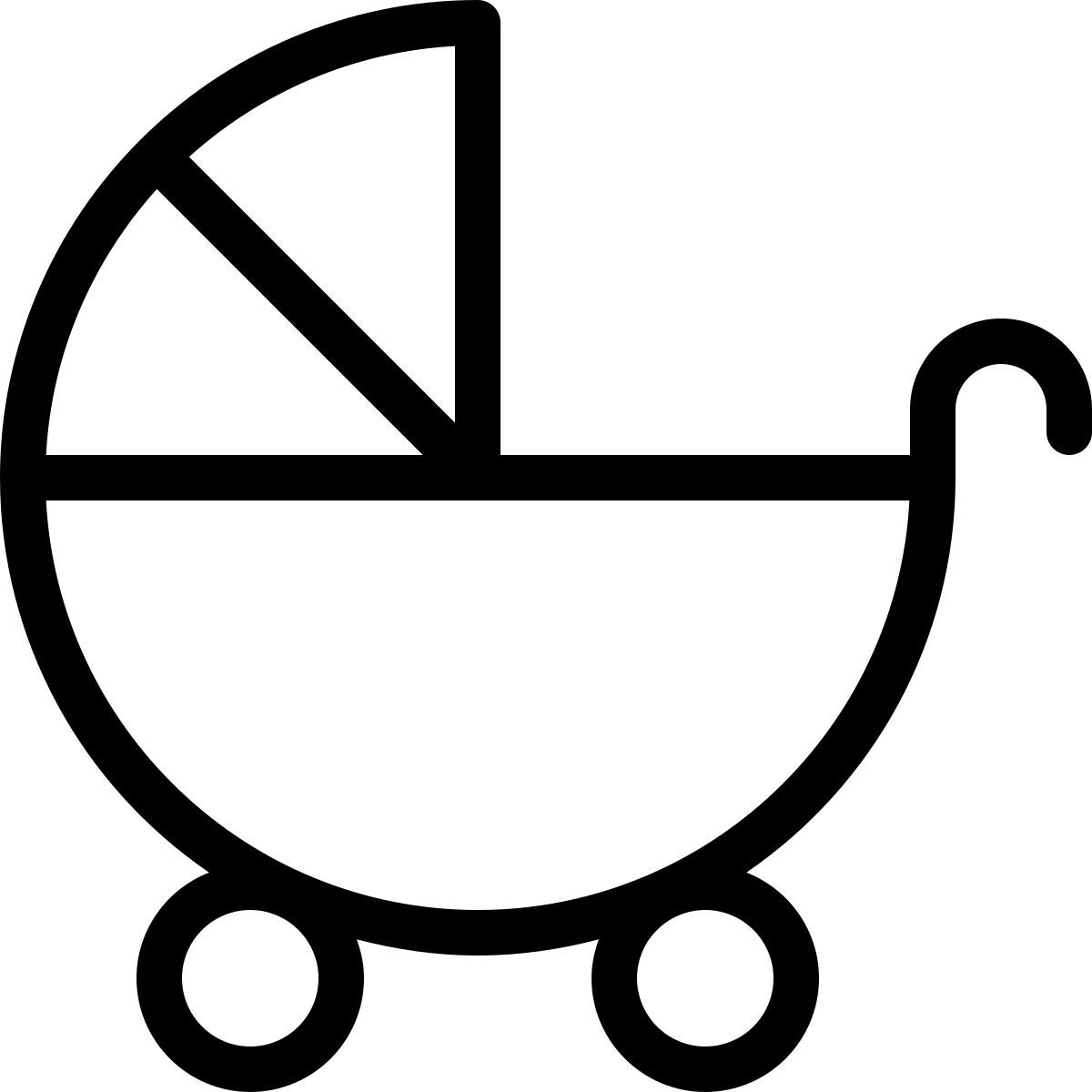 baby stroller icon