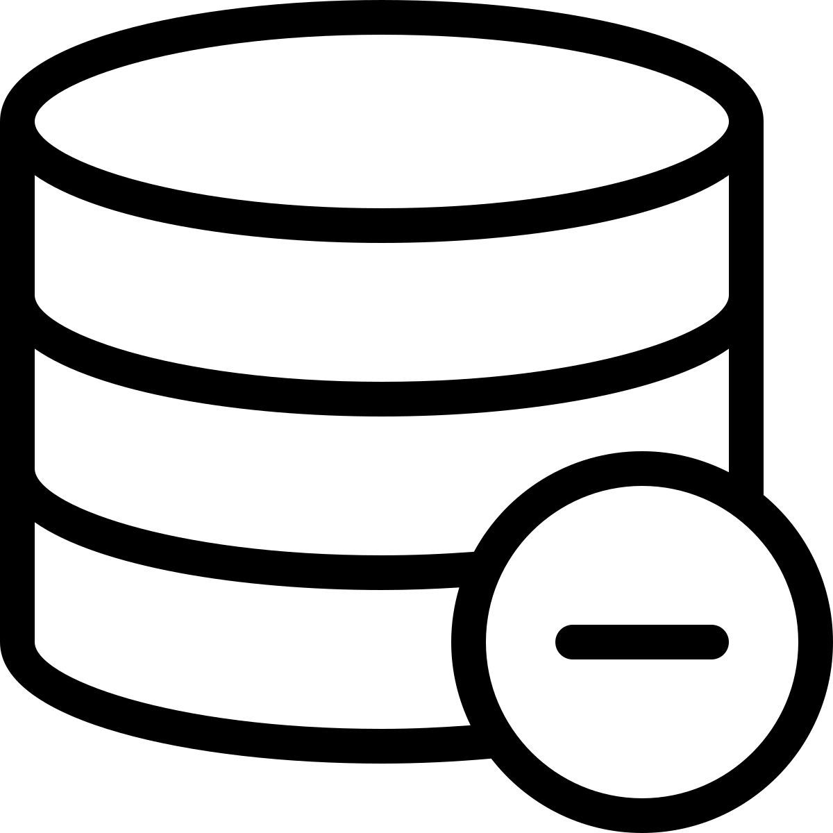 delete database icon