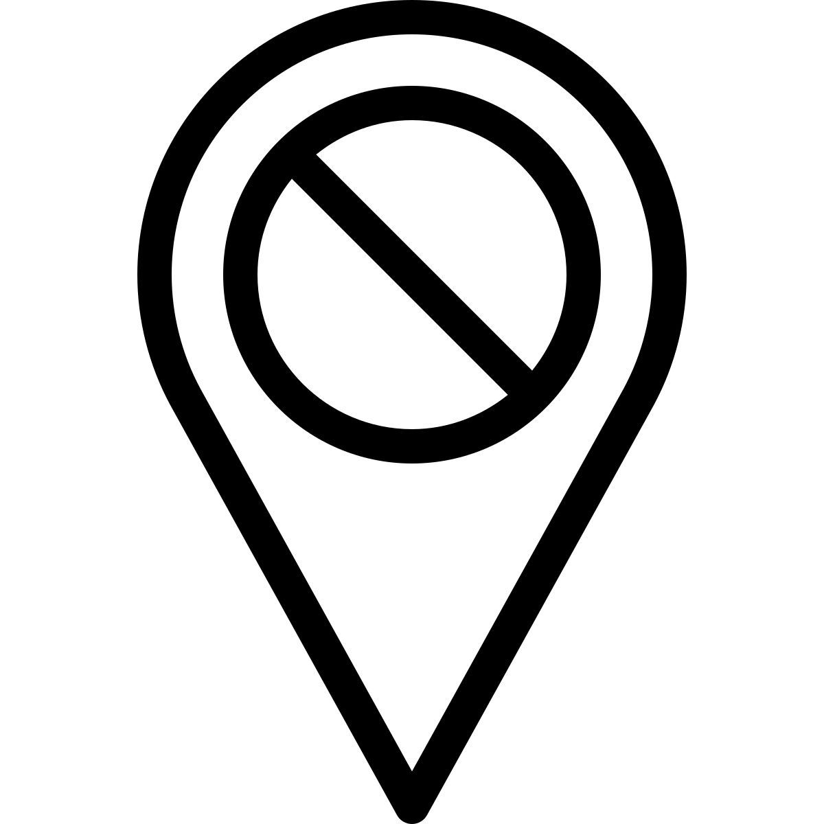 rimuovi posizione icon