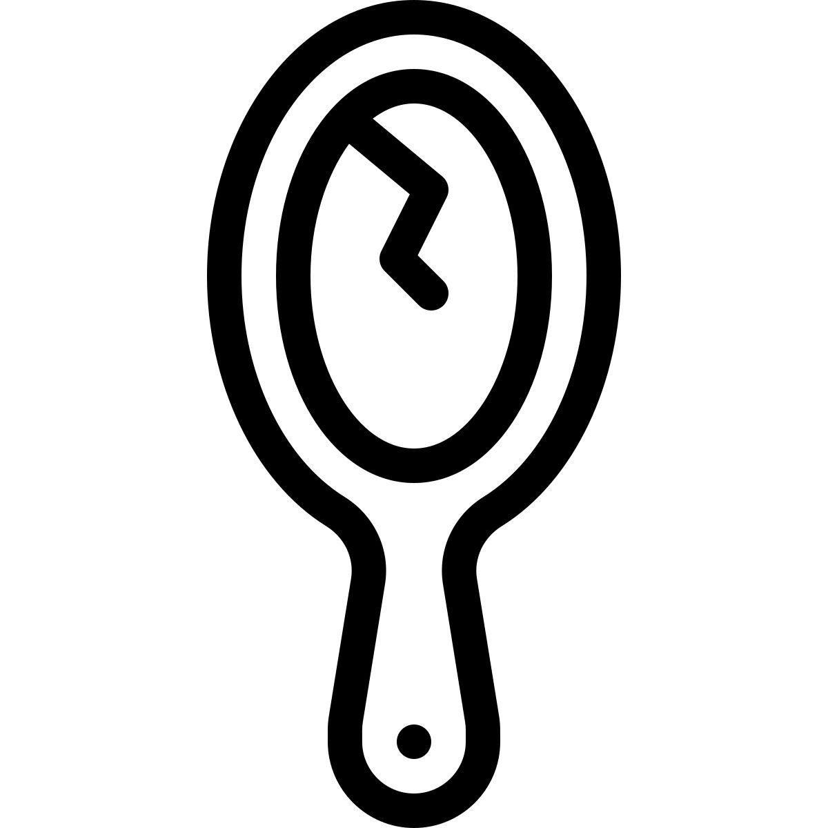 broken mirror icon