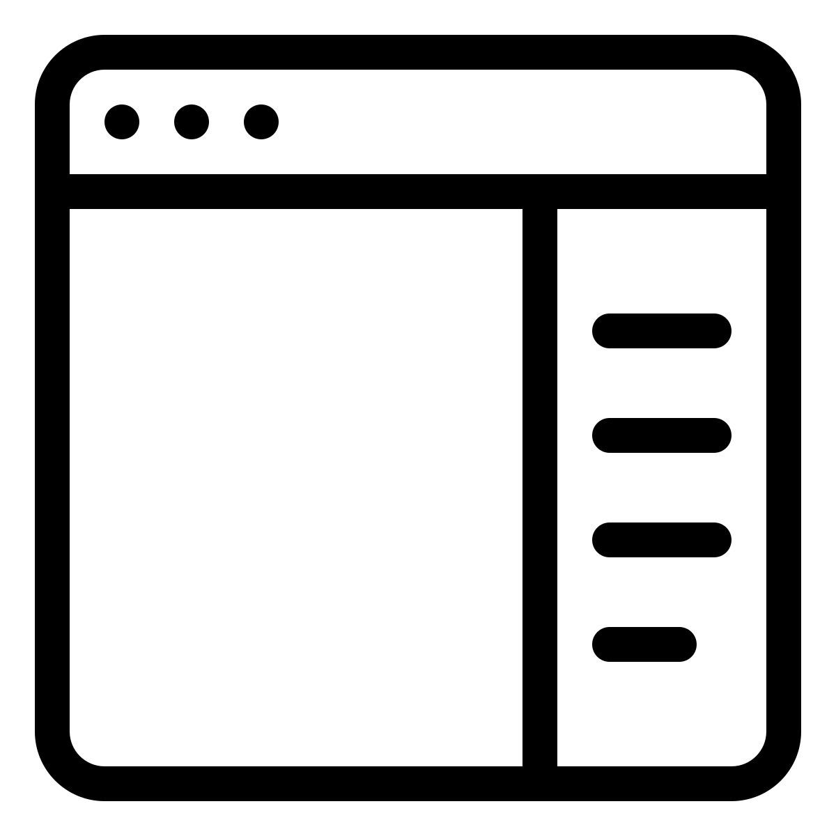 sidebar icon