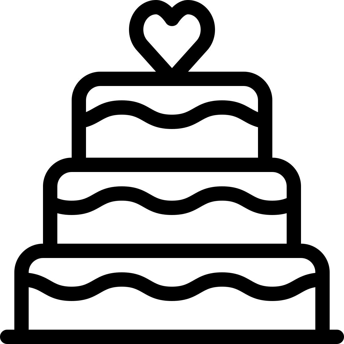 wedding cake icon