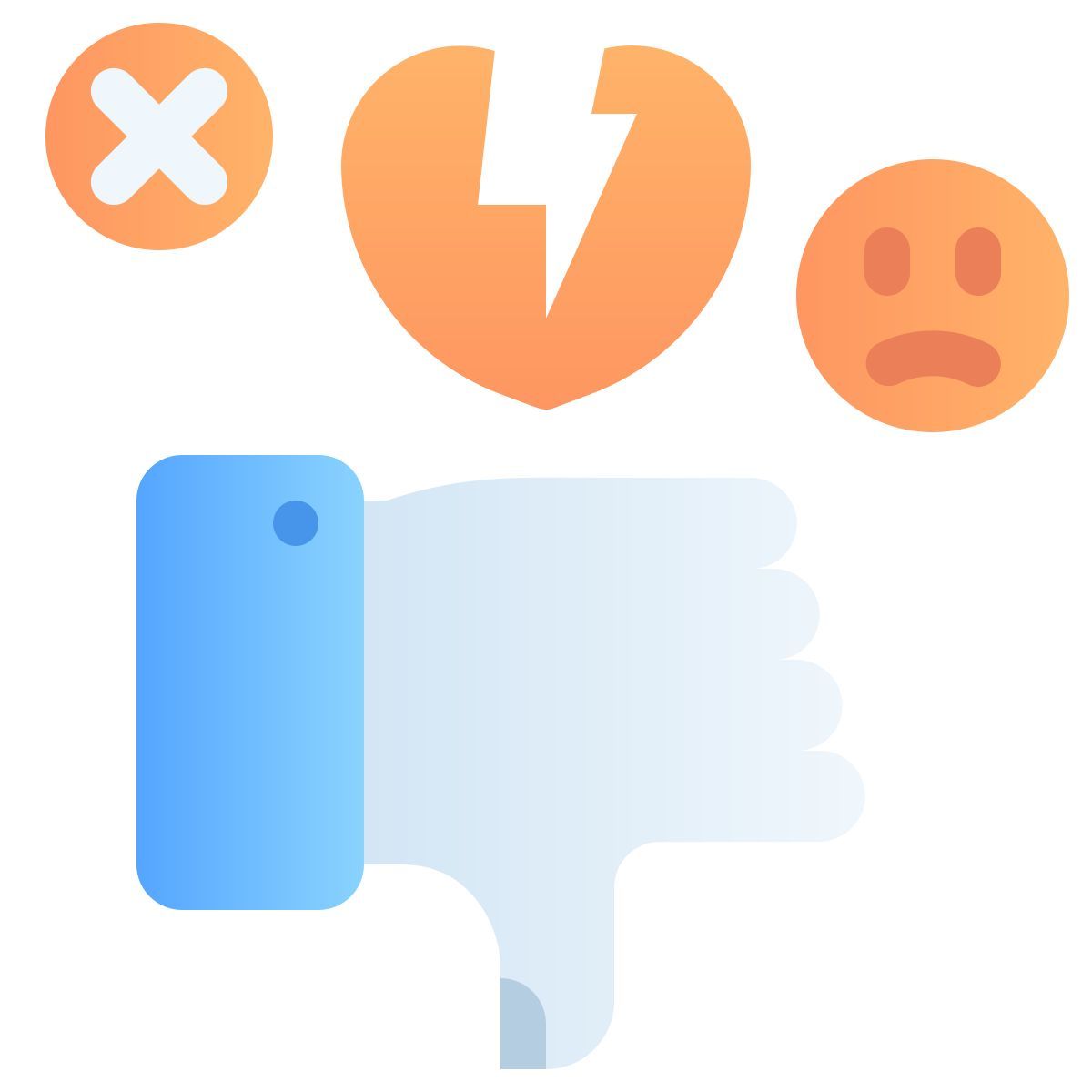 bad experience icon
