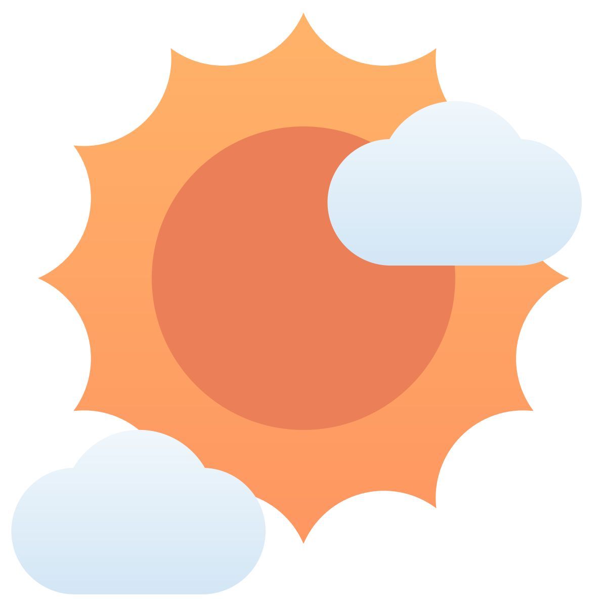 sunny cloud icon