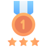 external Three-Star-Medal-award-topaz-kerismaker icon