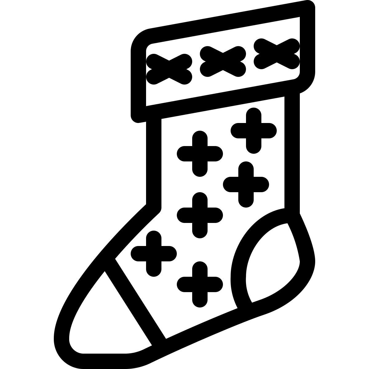 christmas stocking icon